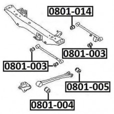 Сайлентблок рычага подвески Asva 0801003