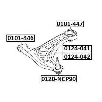 Втулка стабилизатора Asva 1107T200F