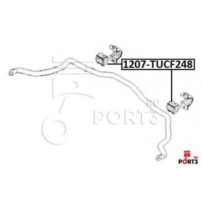 Втулка стабилизатора Asva 1207TUCF248