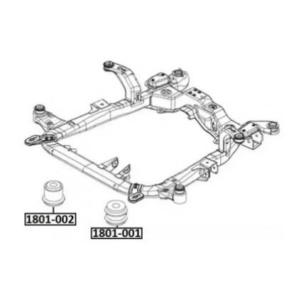 Сайлентблок подрамника Asva 1801002