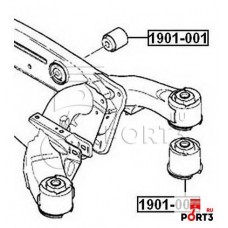 Сайлентблок балки моста Asva 1901007