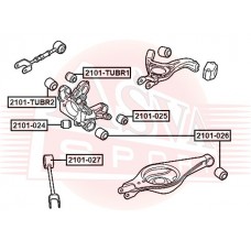 Сайлентблок задней цапфы Asva 2101024
