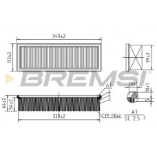 Фильтр воздушный Azumi A32018