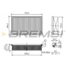 Фильтр воздушный Azumi A33327