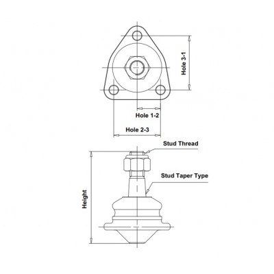 / CBFI-3 Опора шаровая | перед прав/лев | CTR CB0053