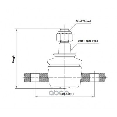 Опора шаровая CTR CB0596