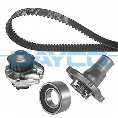 Комплект ремня ГРМ с помпой и термостатом Dayco KTBWP1540T1