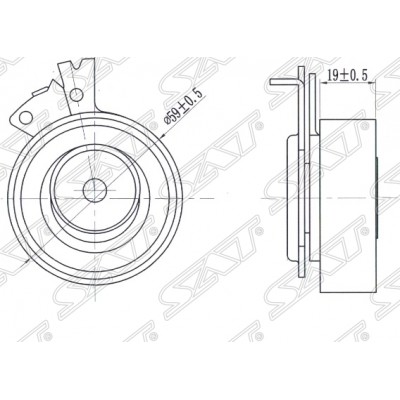 Ролик натяжной ремня ГРМ DJB EB300120