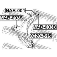 Опора шаровая переднего нижнего рычага Febest 0220B15