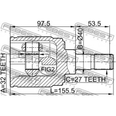 Шрус внутренний 32x40x27 Febest 0311CRVMTRH