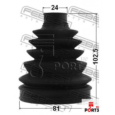Пыльник шрус наружный комплект pvc 82x117x24 Febest 0417PN94