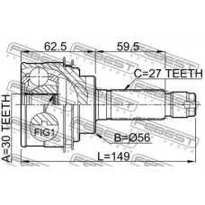 Шрус наружный 30x56x27 Febest 0810026