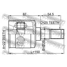 Шрус внутренний 22x35x25 Febest 1211ACCAT
