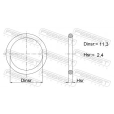 Кольцо уплотнительное трубки акпп 11.3x2.4 Febest 27400003
