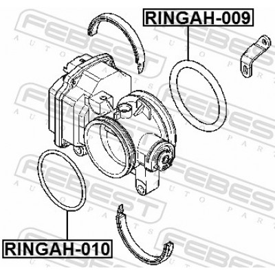 Кольцо уплотнительное корпуса дроссельной заслонки Febest RINGAH009
