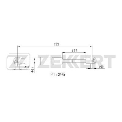 Амортизатор крышки багажника Fenox A908040