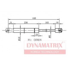 Амортизатор крышки багажника Fenox A908113