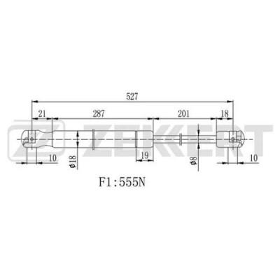 Амортизатор крышки багажника Fenox A908134