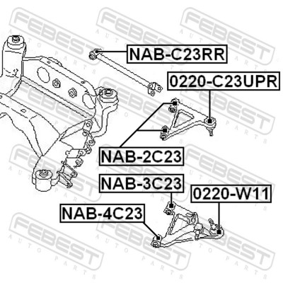 Сайлентблок подвески FIESTROCO 11J1269