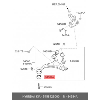 Сайлентблок подвески FIESTROCO 11K1235