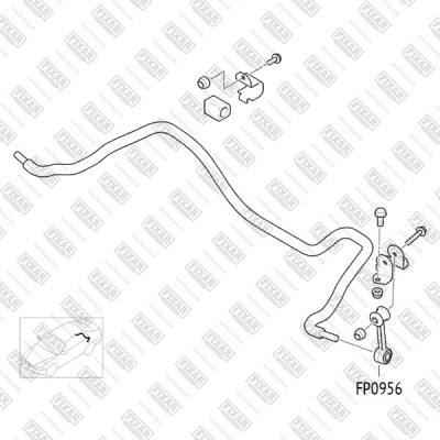 Тяга стабилизатора задняя леваяправая FIXAR FP0956