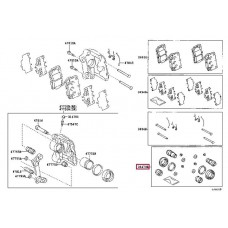 Ремкомплект суппорта | зад | D44 Frenkit 244021