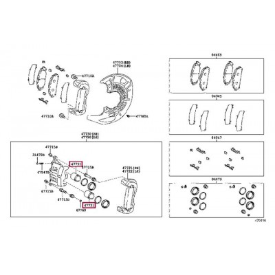 Поршень тормозного суппорта Frenkit P445302