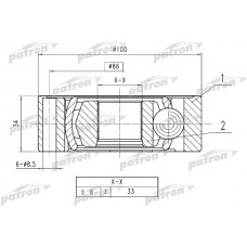 ШРУС внутренний 33 INKO 431069