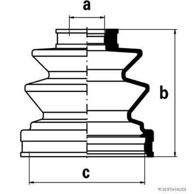 Пыльник ШРУСа, комплект Japanparts KB270