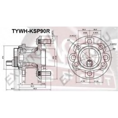 Ступица колеса Japanparts KK22002