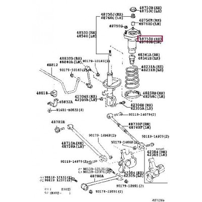Опора амортизационной стойки Japanparts SM0075