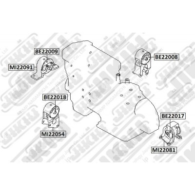 Подушка двигателя JIKIU BE22018