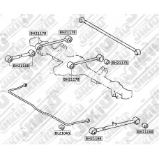 Сайлентблок подвески JIKIU BH21168
