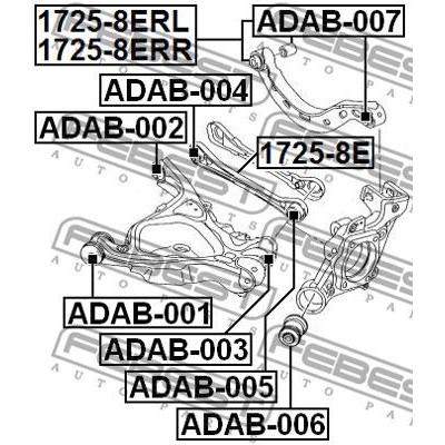 Сайлентблок подвески JIKIU BH33030