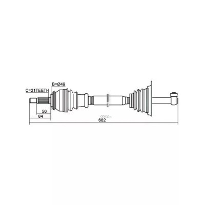 Пыльник ШРУСа JIKIU CD43005