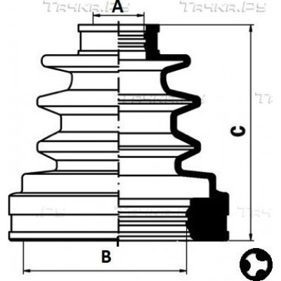 Пыльник ШРУСа JIKIU CD52005