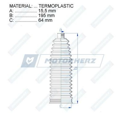 Пыльник рулевой рейки JIKIU CG32006