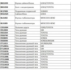 Тяга рулевая JIKIU ER12004