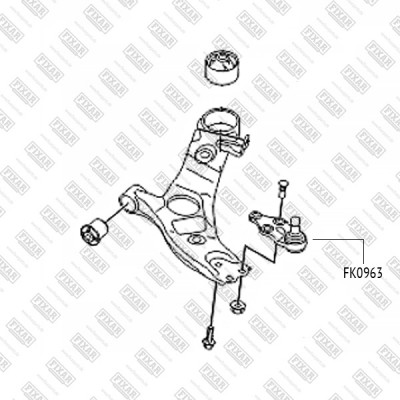 Опора шаровая JIKIU JB11013