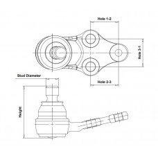 Опора шаровая JIKIU JB51005L