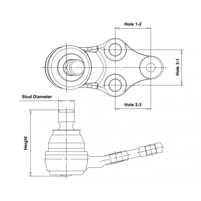 Опора шаровая JIKIU JB51005L