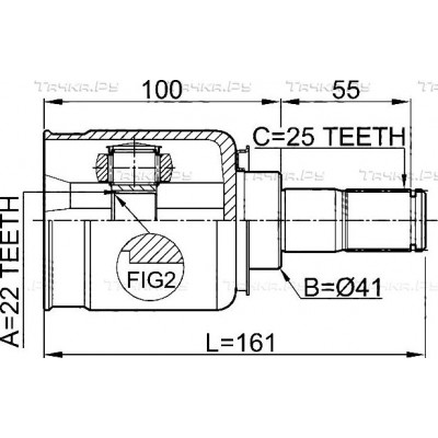 ШРУС внутренний JIKIU JC13015
