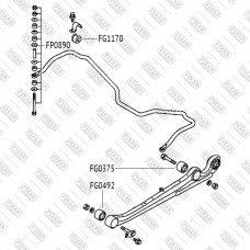Тяга стабилизатора передняя JIKIU LS23004