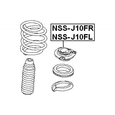 Опора амортизатора JIKIU MS22012