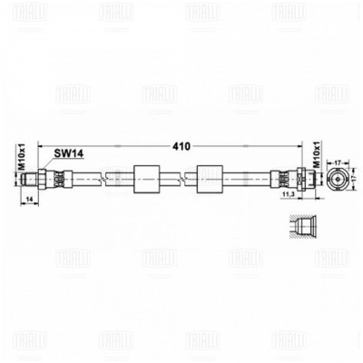 Шланг тормозной JP Group 1461600200