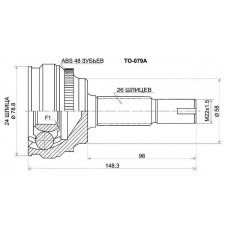 Ремкомплект ШРУСа Krauf CVJ1451HR