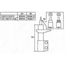 Стойка амортизационная - Excel-G KYB 334192