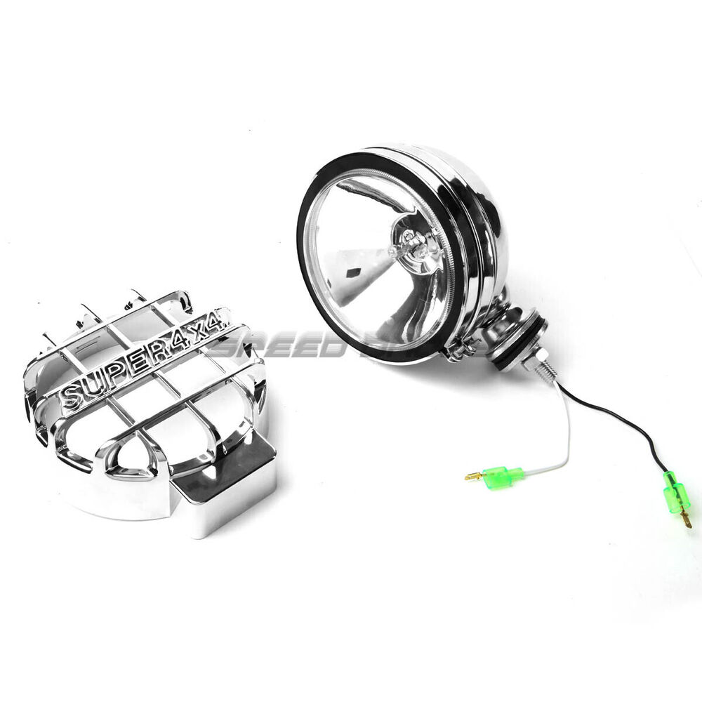 6 Круглый Хромированный Корпус Прозрачная Противотуманная Фара/Рабочая Лампа Offroad Super 4X4 Guard