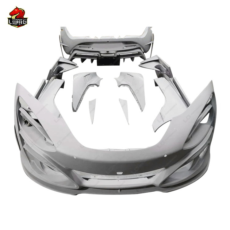 Комплект Кузова Mclaren 720s в Стиле Mso: Черный Углерод