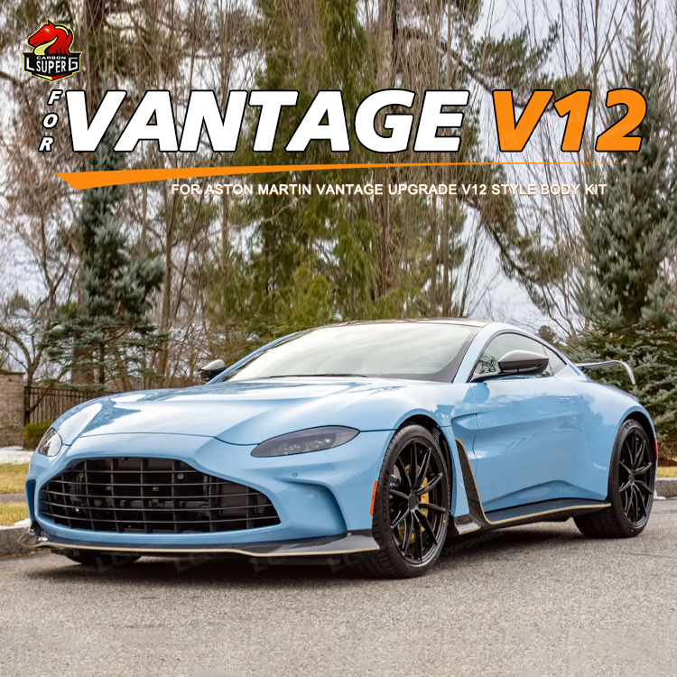 Комплект Кузова из  Углеродного Волокна для Aston Martin V12: Элегантный Черный Стиль